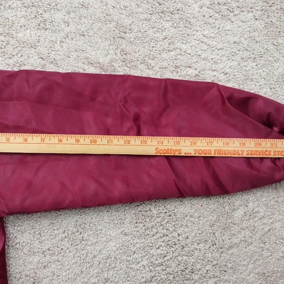 Vtg Washington Commanders Chalk Line Satin Sz Med Bomber Jacket NFL Back Script - Picture 12 of 12